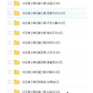 小棉花-王者荣耀课程