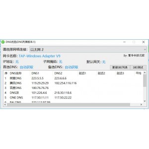 「DNS优选.exe」快速更换可用+DNS+地址+！彻底解决（域名解析出错+无法打开网页+网页广告增多+）困扰！拒绝DNS劫持，让你使用更顺心！