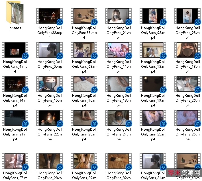 口罩女神-HongKongDoll4K系列[41套+110G]